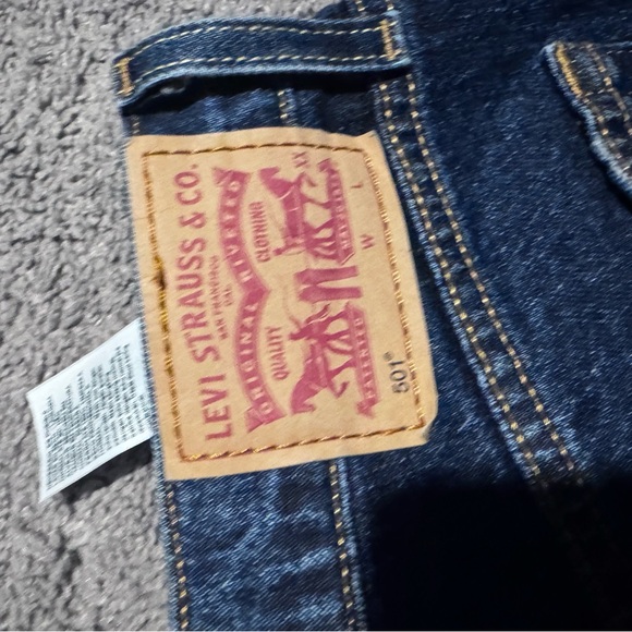 Levi's Women's Straight Leg Jeans - Dark Blue - Picture 5 of 5